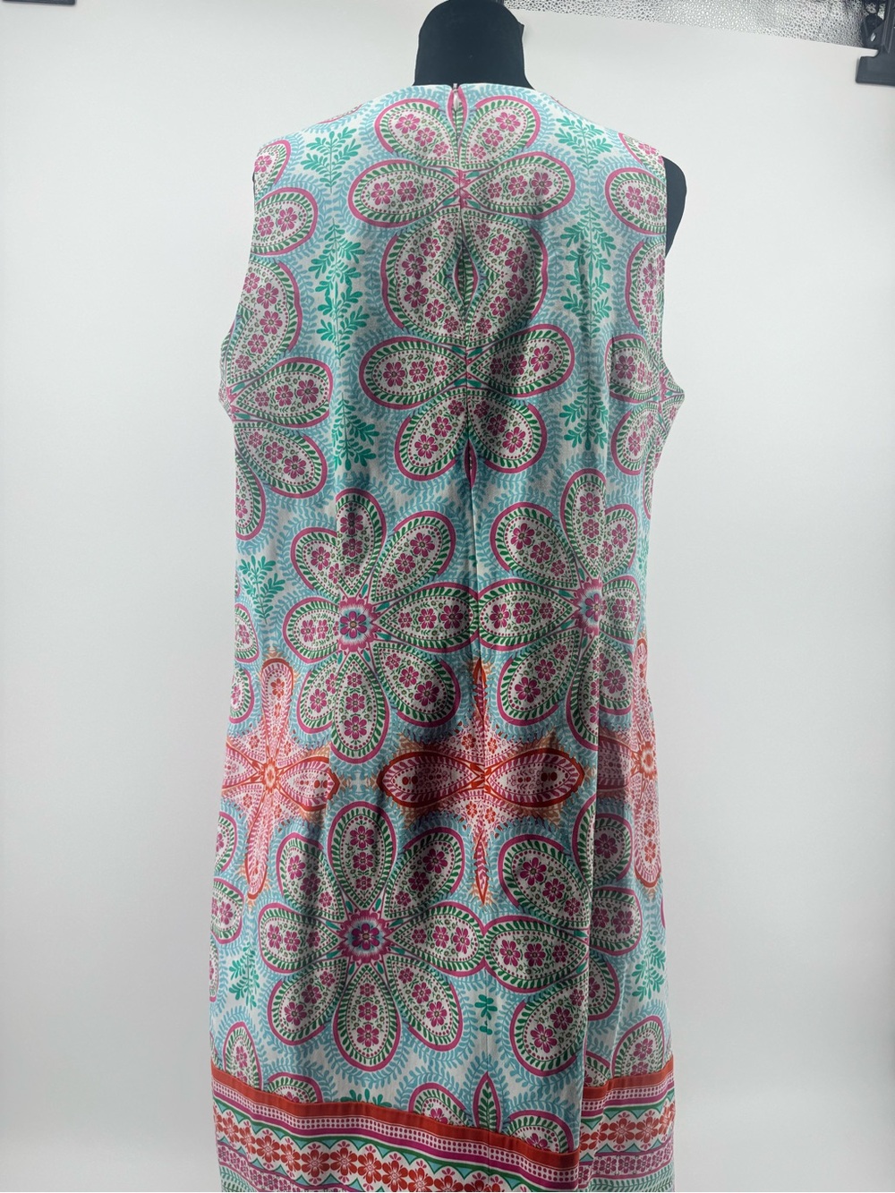 London Times Mint Floral sleeveless Paisley Shift Dress size 14 - Picture 5 of 6